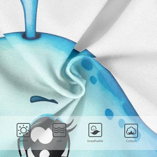 Toddler Underwear Custom 2t Cotton Panties for Girl Fun Briefs Undies Kids Cute Whale Sea Blue3