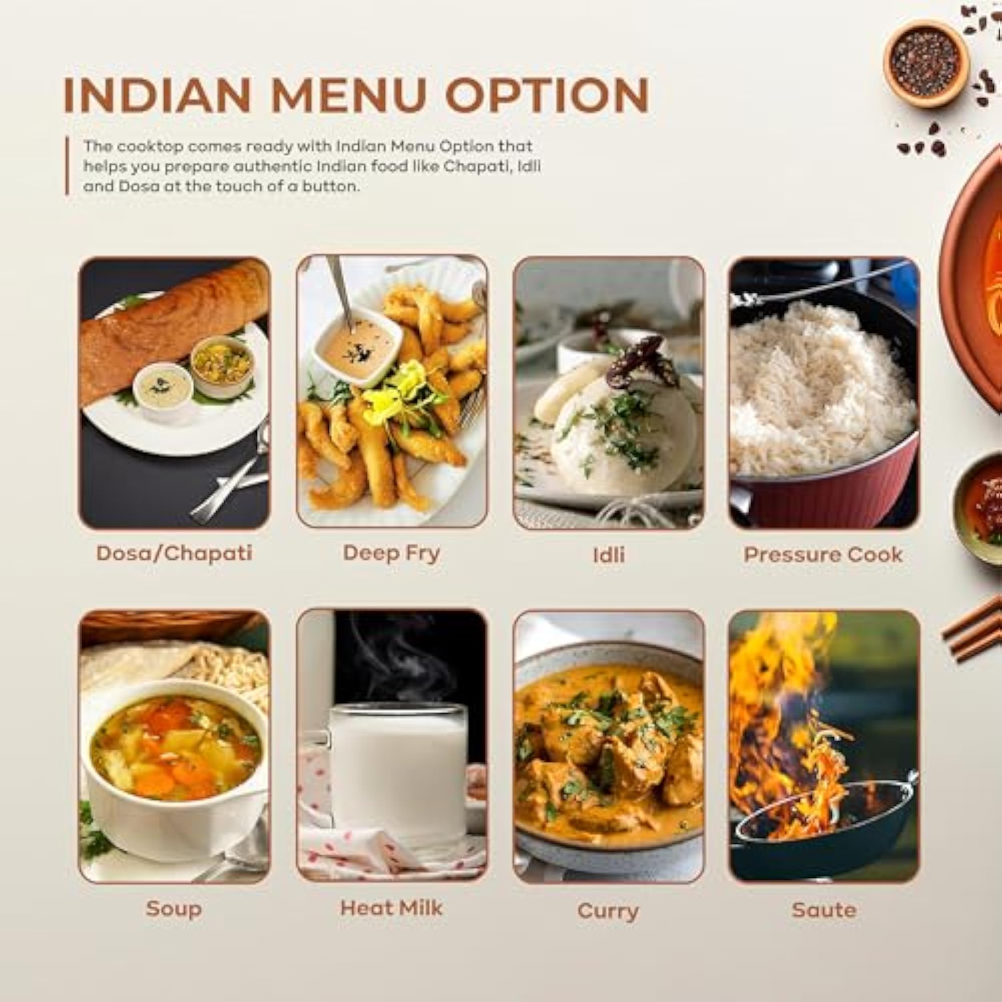 CookBlaze 2000W Induction Cooktop with Modes