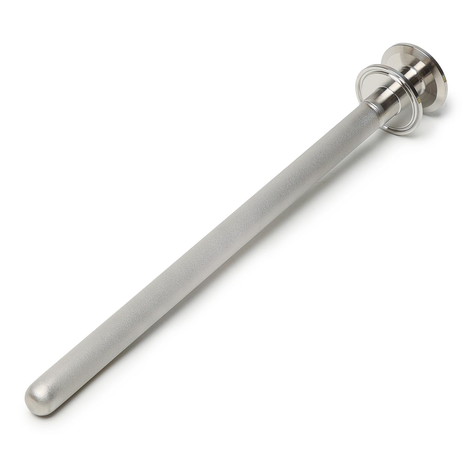 Stainless Steel 1.5" Double Tri-Clamp Ferrule Diffusion Stone,1.5 Inch Tri Clamp Carbonation 2 Micron Aeration Stone Female Connect TC 50.5mm CO2 inlet,6" Length for Brew Aeration Equipment