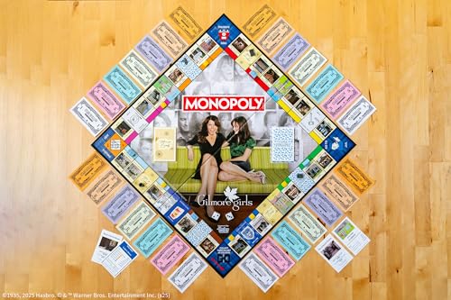 image for USAOPOLY Monopoly: Gilmore Girls, Buy, Sell & Trade Iconic Stars Hollo