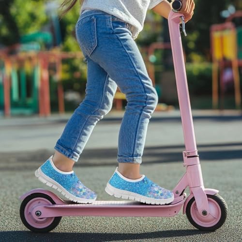 Little Kids Slip On Walking Shoes Breathable Athletic Fitness Shoe Light Elastic Sneakers for Indoor Outdoor Size 11-15 White Sole4