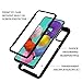 HOKOO Samsung Galaxy A51 Case,Samsung A51 4G Case with Soft HD Screen Protector [2 Pack], Heavy Duty Full-Body Rugged Hybrid Bumper Shockproof Clear Protective Phone Cases Cover for A51-Black