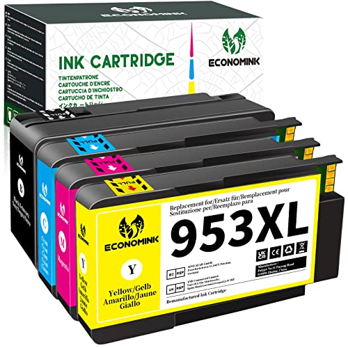 Economink 953XL Tintenpatrone Kompatibel als Ersatz für HP 953 XL Multipack für OfficeJet Pro 8710 8715 7720 8210 8720 7740 8730 8740 8725 8200 8216 8218 8700 8728 8735 Drucker