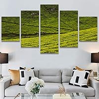 SIGNWIN 5 Panel Canvas Wall Art Greenlands for Home Decorations Ready to Hang - 60