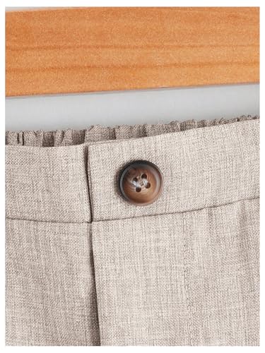 WDIRARA Boy's Flat Front Elastic Waist Pants Casual Uniform Trousers with Pockets3