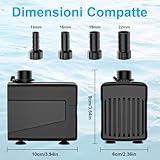 Zoom IMG-1 pompa acquario ultra silenziosa 45w Zoom IMG-1 pompa acquario ultra silenziosa 45w