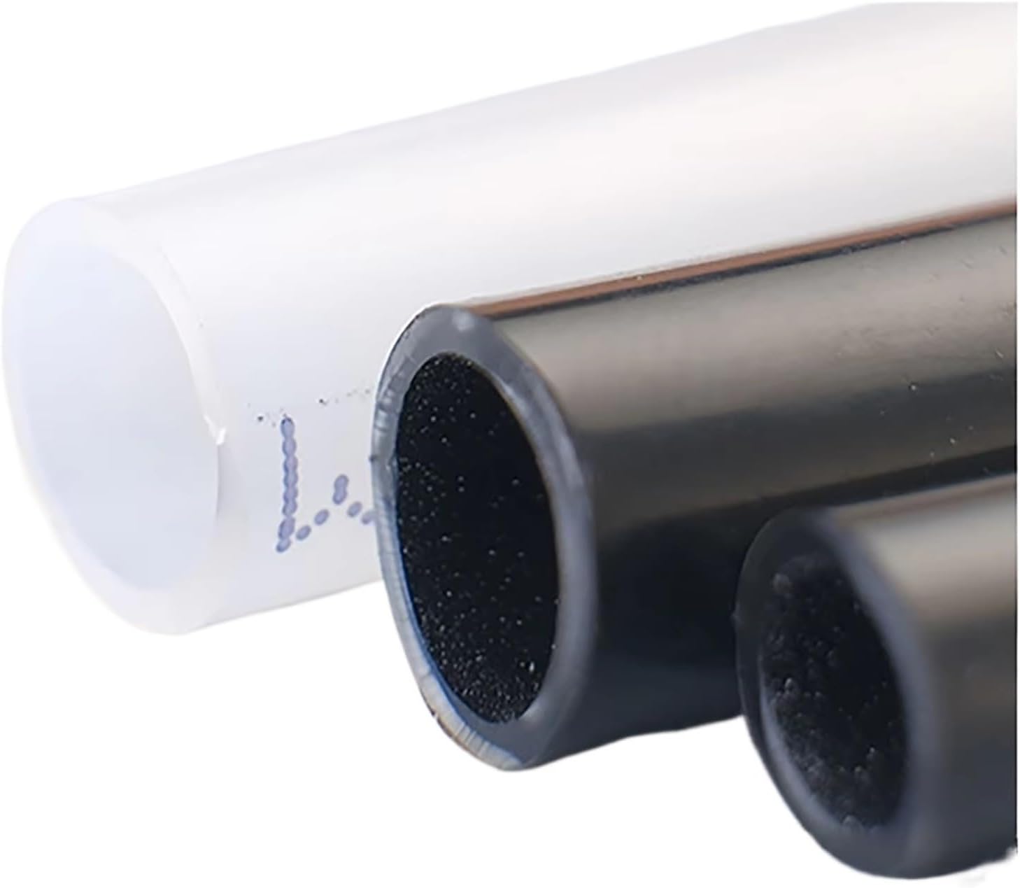 PA6 High Pressure Nylon Hose ID 2-15mm Tube Pipe Wear Chemical Resistant Fuel Air Water for Car Automotive Irrigation(10 Meter,Black 14x16mm)