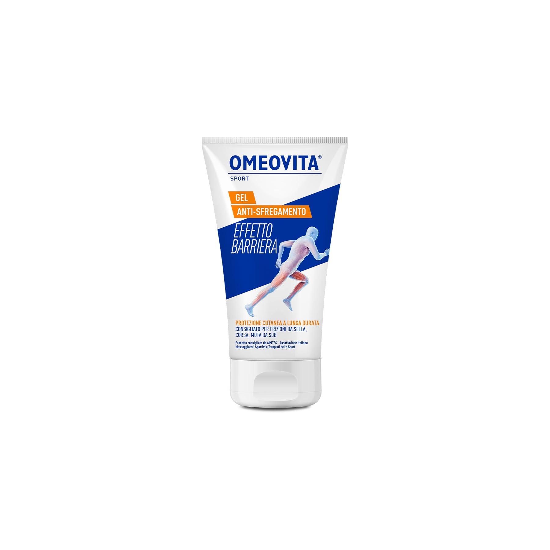 OMEOVITA SPORT - GEL ANTISFREGAMENTO | Gel Effetto Barriera Protettiva Per la Pelle, Riduce Irritazione da Frizione Degli Indumenti, Protezione a Lunga Durata, Resistente a Acqua e Sudore, 6 x 150 ml