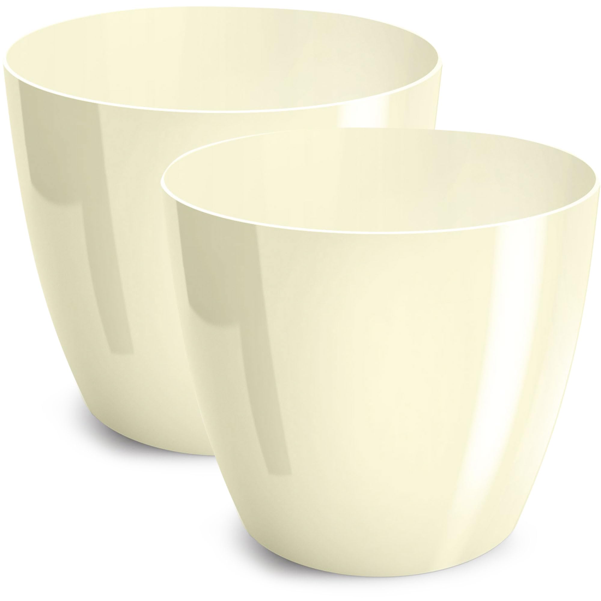 PECZEKO Macetas Brillantes Macetas Decorativas Hierbas Macetas Redondas de plástico duraderas y Ligeras para salón, Comedor, Cocina, terraza, balcón Juego de 2 Piezas (púrpura, diámetro 10 cm) — view 19