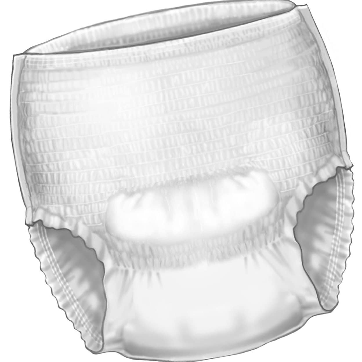 CardinalSure Care Adult Heavy Absorbent Underwear, Medium, White 25/BG