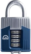 ALDRIDGE WC45BX Squire - Candado de combinación Warrior de 45 mm, color blanco