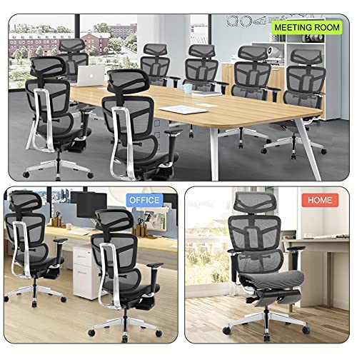 SAMOFU Ergonomic Office Chair with Foot Rest, High Back Desk Chair with