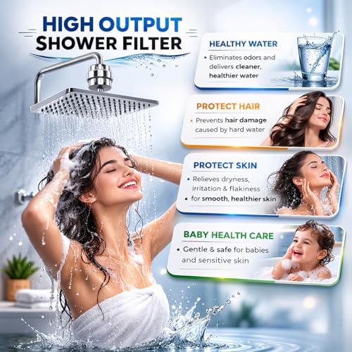 Image of SIGNAMIO Water Filter for Tap, Compact Water Softener for Home to Reduce Scale, Hard Water Softener for Smoother Skin and Cleaner Bathroom Fixtures