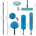 Hicavar 20 Foot High Ceiling Fan Duster with 5-12ft Extension Pole, Extendable Reusable Cobweb, Feather, Window Cleaning Squeegee Kit