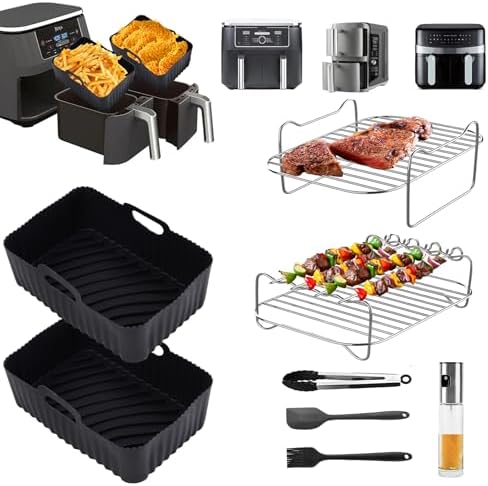 Ninja Air Fryer 2 Tiroirs Superposés XL 6-en-1, 9,5 L Gris | SL400EU Ninja Air Fryer 2 Tiroirs Superposés XL 6-en-1, 9,5 L Gris | SL400EU