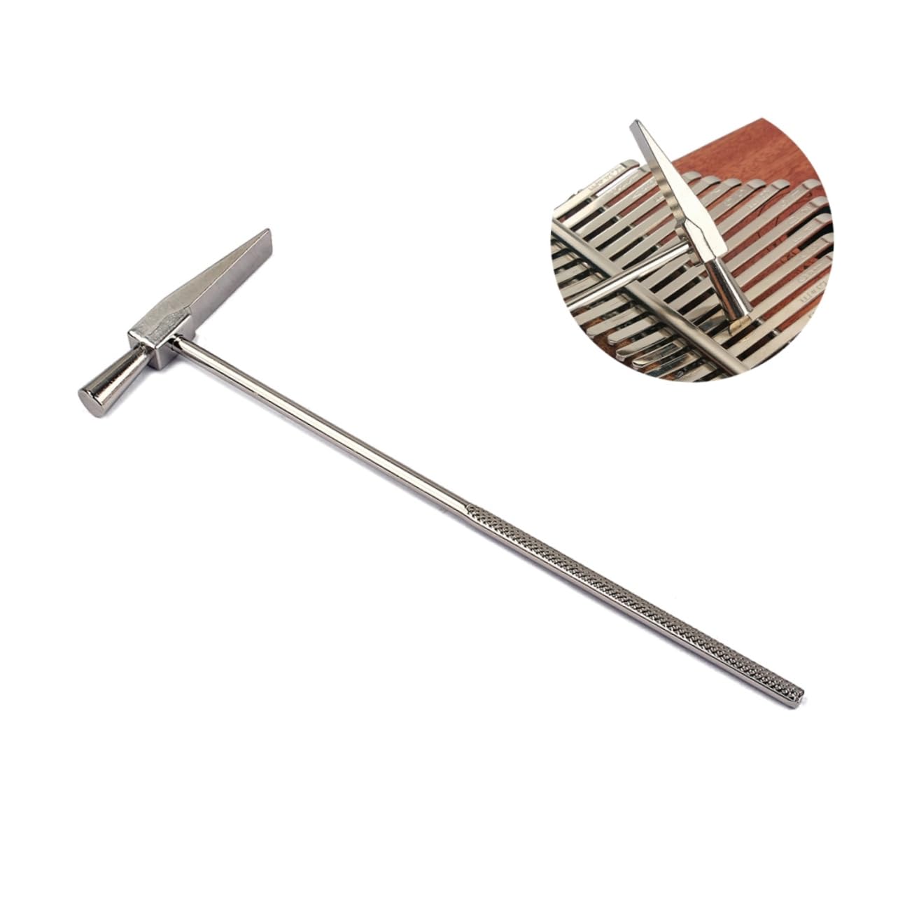 JOINPAYA Mbira Tuning Hammer Metal Steel Thumb Piano Repair Tool Portable Kalimba Tuning Tool for Durable and Polished Design for Musicians and DIY Fixes