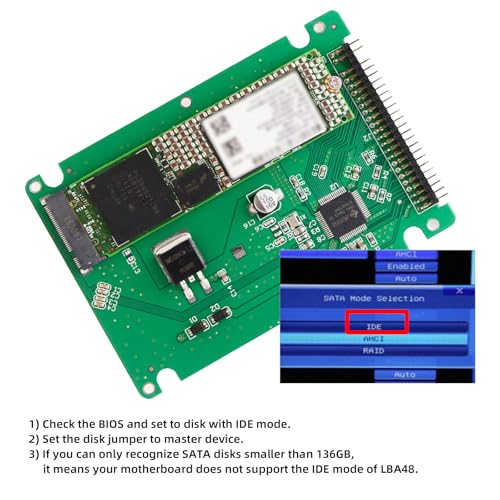 Carcasa para disco SSD NGFF B/M-Key a IDE 2.5" miniatura 2