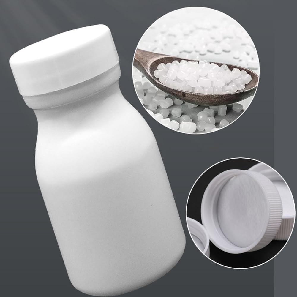 100 Stück 60-150ML Weiß Kunststoff Reagenz Medizin Kleine Plastikflaschen Pille Feste Pulver Fläschchen Leere Dichtung Container Flüssigkeits Behälter (100ML)