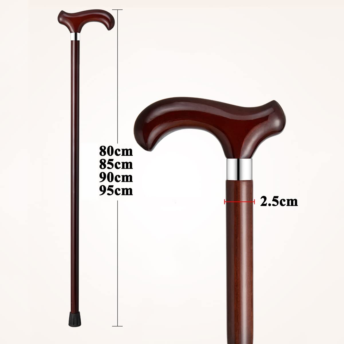 Amazon.co.jp: SEVEEZ 高齢者のための杖の杖、木製の杖をサポート