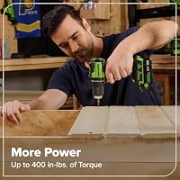 GREENWORKS 24V (8-TOOL) Combo (Drill, Impact Driver, Circular Saw, Reciprocating Saw, Jigsaw, Multi-Tool, Sander, Flashlight), 4.0Ah + (2) 2.0Ah (Power Bank) Batteries, (2) Cables, 65W Rapid Charger — image 6