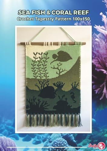 Sea Fish & Coral Reef Crochet Tapestry Pattern...