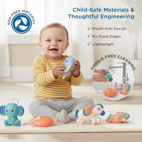 Image of Mee Mee Glow Safari Cot Mobile with Music, Night Projector and Built-in Stories, Remote Control, Detachable Rattles, 360 Rotation, Timer 20 /40 /60 min, Adjustable Volume, BPA-Free, Battery Operated