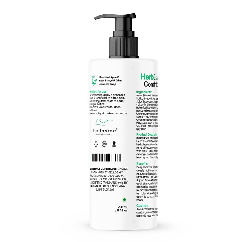 Image of Herbal Conditioner with Natural Extracts Gentle Hair Moisturizing for Smooth Soft Hair Suitable for Daily Hair Care-250 ML