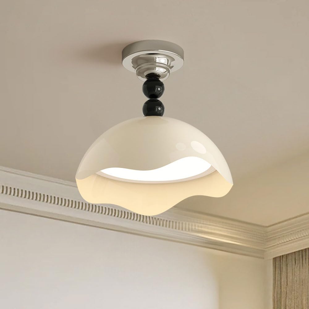 HXYSXHJUO Dome Ceiling Light Fixture Modern Semi Flush Mount Lamp LED Chandelier Hallway Lighting for Corridor Entryway Bedroom Hanging Fixtures