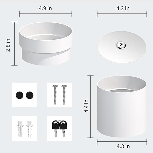 Miniatura 3 de Sdstone Fireresistant - Maceta impermeable con bolsa de dinero ignífuga y cerradura, seguridad secreta oculta de acero inoxidable, perfecta para