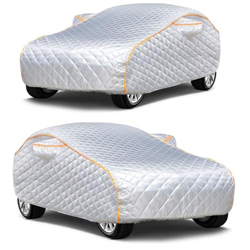 3. Design migliorato per la durata del prodotto: Telo Copriauto Antigrandine per op𝐞l Manta B2 1975-1988 (444,3cm x 168,6cm x 133cm),Per proteggere meglio il veicolo e prolungarne la durata, adottiamo un design senza cerniera per migliorare la tenuta dell'intero telo copriauto, aumentarne la durata e garantirne la resistenza agli strappi.