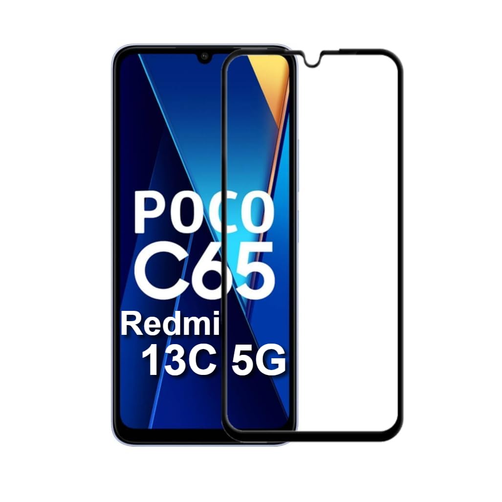 Screen Protector Tempered Glass For POCO C65 / Redmi 13C 4g With Easy Self-Installation Kit (POCO C65-image-18