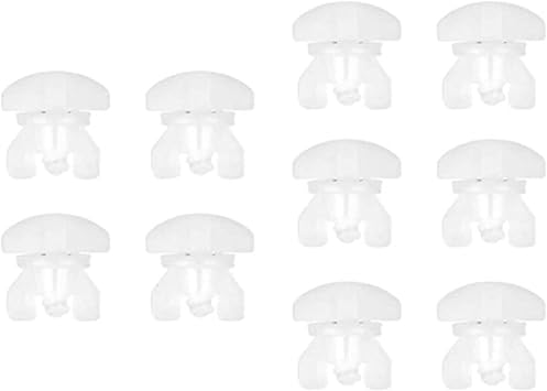 Pack of 10 Adjustable Curtain Rails Stoppers for Replacement and Use
