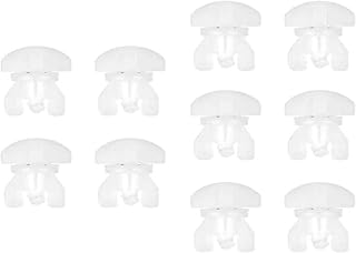 Pack of 10 Adjustable Curtain Rails Stoppers for Replacement and Use