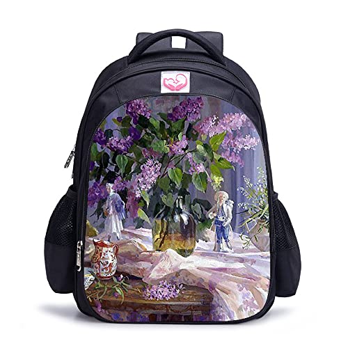 Sac à dos imprimé 3D anti-fatigue 16 pouces pour ranger toutes les fournitures