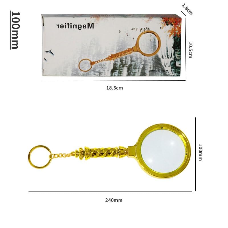 Lupa kieszonkowa, składana lupa 10 x 30 mm z licznikiem nici, lupy do szycia, majsterkowania i hobby, lekka i przenośna konstrukcja