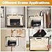 Gabotrie 5 Pack Dust Bags for Handbags,Purse Dust Bags with Zipper and Handle,Clear Anti-dust Purse Storage Bag,Hanging Handbags Cover for Closet Hanging Storage(Small)