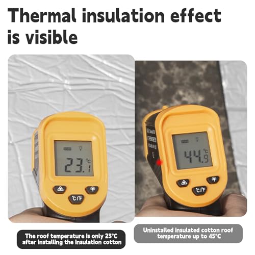 10 Stück Dämmmatte Auto, Isoliermatte Selbstklebend Schallschutzmatte 250 x 180 x 5 mm Dämmung Dämmplatten für Fahrzeugdämmung Lärmschutz