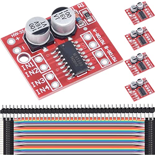 Refrigeradores, Personal Computer DAOKAI 5 unidades Mini L298N DC Motor Driver Dual Channel PWM Speed DC Motor Driver Board 1.5A 2 vías Dual H-Bridge Módulo de motor paso a paso para coche...
