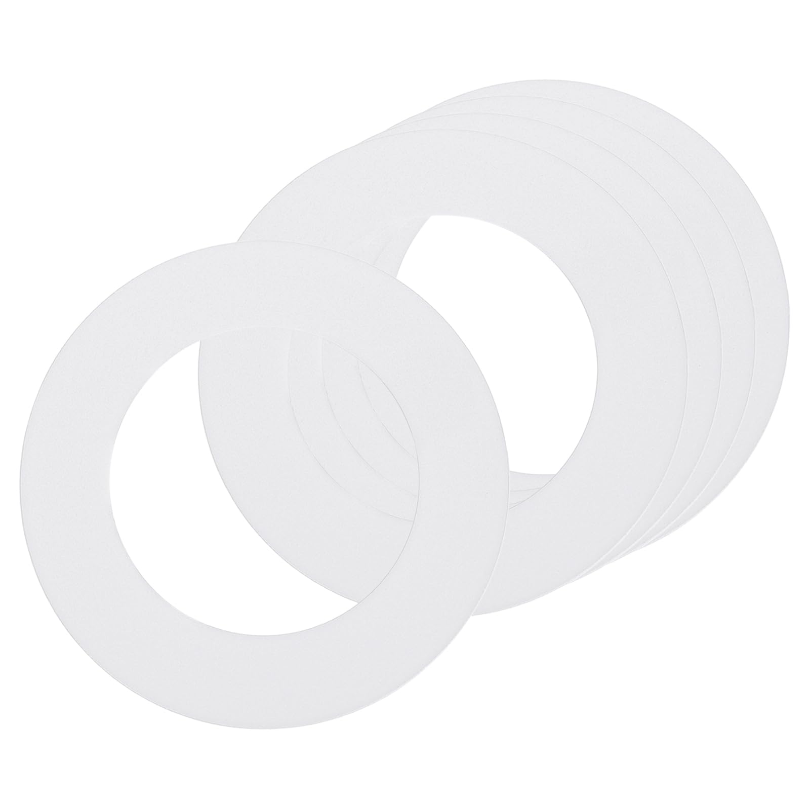 sourcing map Goof Rings for 3" Recessed Light 3"ID 4.7"OD Matte White 5Pcs