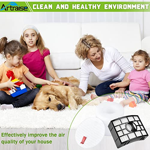 Artraise For Shark Rotator Vacuum Filter Replacement, Powered Lift Away Az1002 Nv650 Nv650W Nv651 Nv652 Nv750 Nv750W Nv751 Nv752 Ax950 Ax950 Ax951 Ax952 Cleaner Filters, Replaces Parts Xff650 & Xhf650 #TOP5