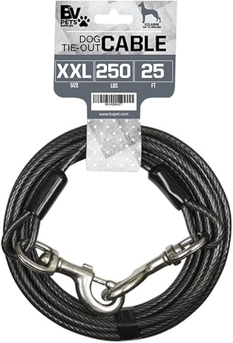 Miniatura 10 de BV Cable de amarre para mascotas para perros de hasta 90125250 libras 2530 pies