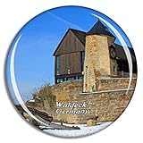  Weekino Waldeck Schloss Deutschland Kühlschrankmagnet 3D Kristallglas Touristische Stadtreise Souvenir Collection Geschenk Starker Kühlschrank Aufkleber