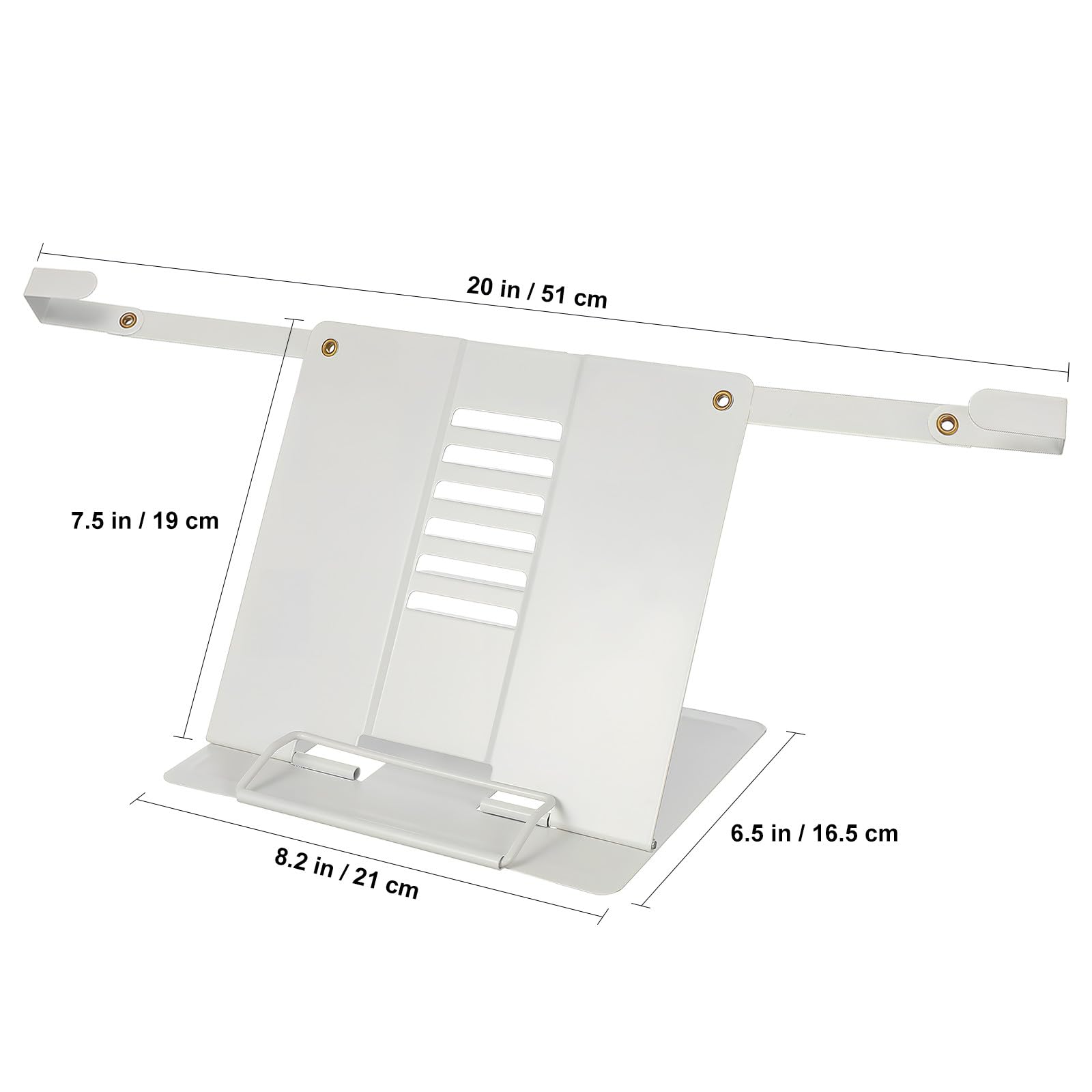 Support de Lecture Réglable pour Table Compact et Pliable Accessoire Polyvalent pour Tablettes et Manuels Support Portable et Gain de Place