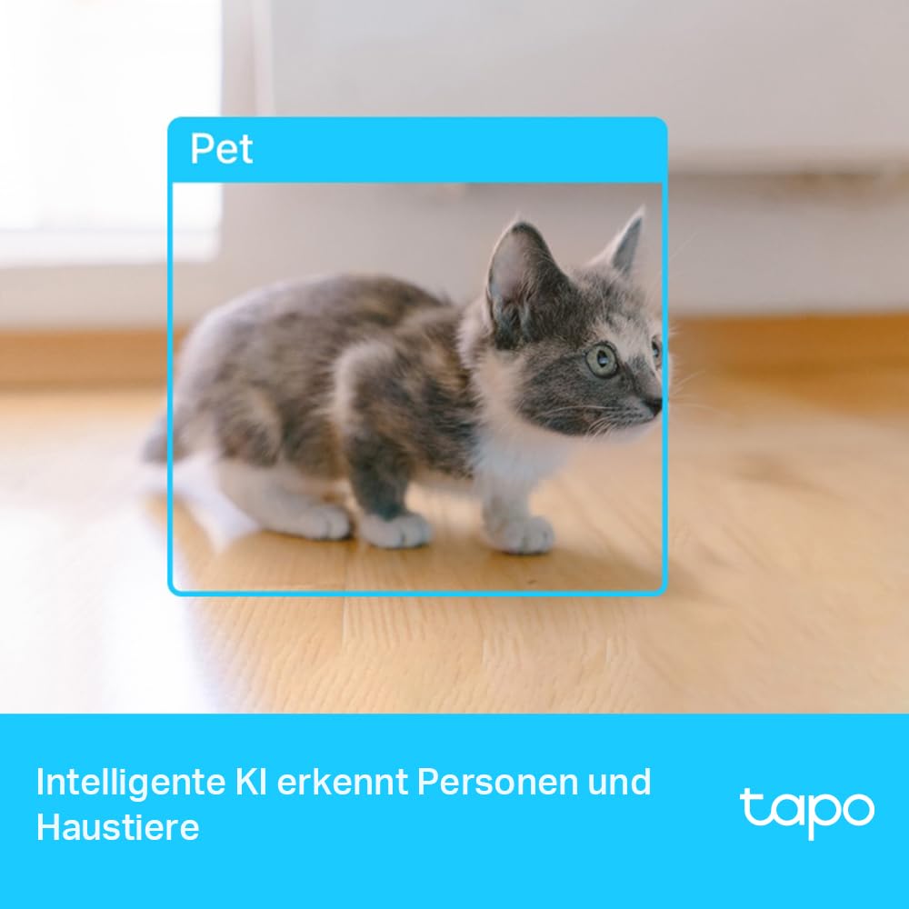 Tapo C225 360° WLAN-Überwachungskamera für Innenräume, 2K 4MP, Physischer Privatsphärenmodus, Starlight-Sensor, Bewegungserkennung, kompatibel mit Apple Homekit, Alexa und Google Home