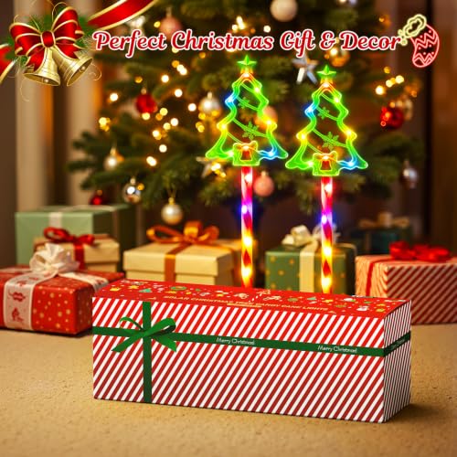Solar Christmas Pathway Lights Outdoor, Tree & Candy Cane Lights, 10 Pack $26.45 AC - image 2