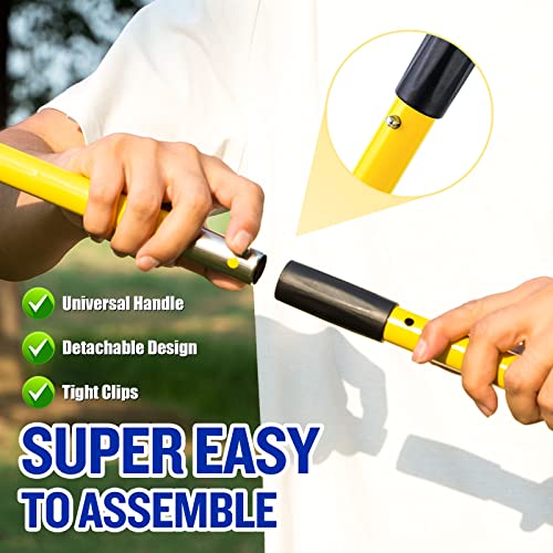 Image of Pooper Scooper for Large Dogs, Adjustable Long Handle Metal Tray and Spade Poop Scooper for Dogs with Bin for Pet Waste Removal, No Bending Clean Up Pooper Scooper for Medium and Large Dogs