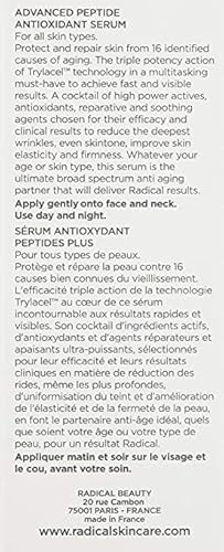 Radical Skincare Advanced Peptide Antioxidant Serum - Repairs and Smooths Skin to Reduce Wrinkles & Improve Elasticity - For All Skin Types - Paraben Free - Clinically Proven Results (1 Fl Oz, 2 Pack) - Image 9