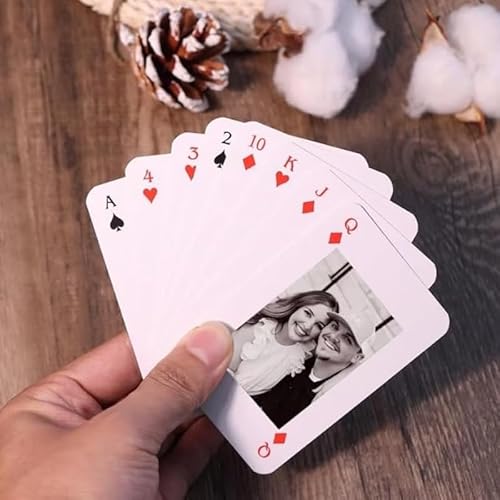 LongGenius Mazzo di carte da gioco personalizzato con scatola regalo di San Valentino per lui, regalo per fidanzato, anniversario, San Valentino