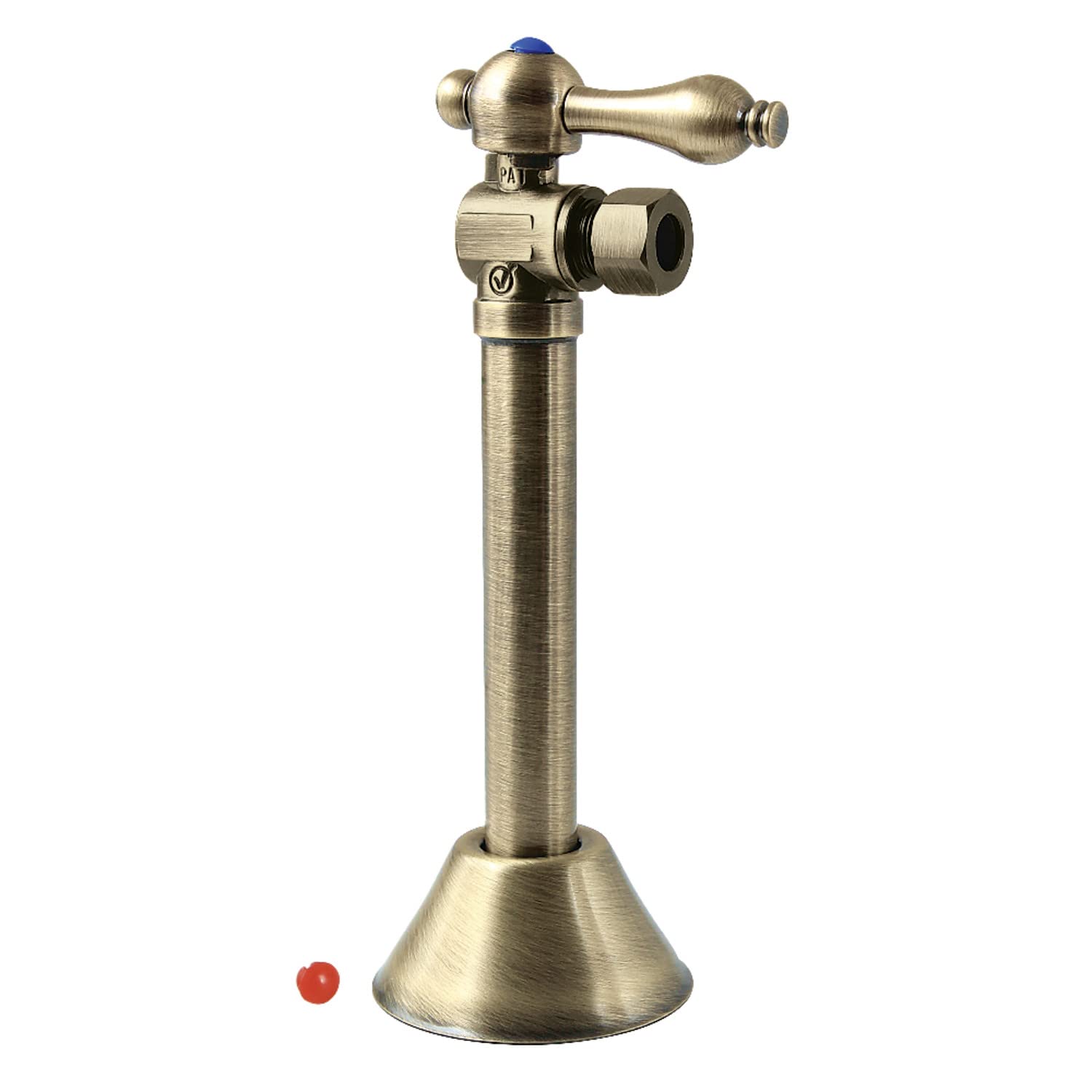 Vanne d'arrêt d'angle vintage Kingston Brass CC83203 pour réparer et embellir une plomberie apparente