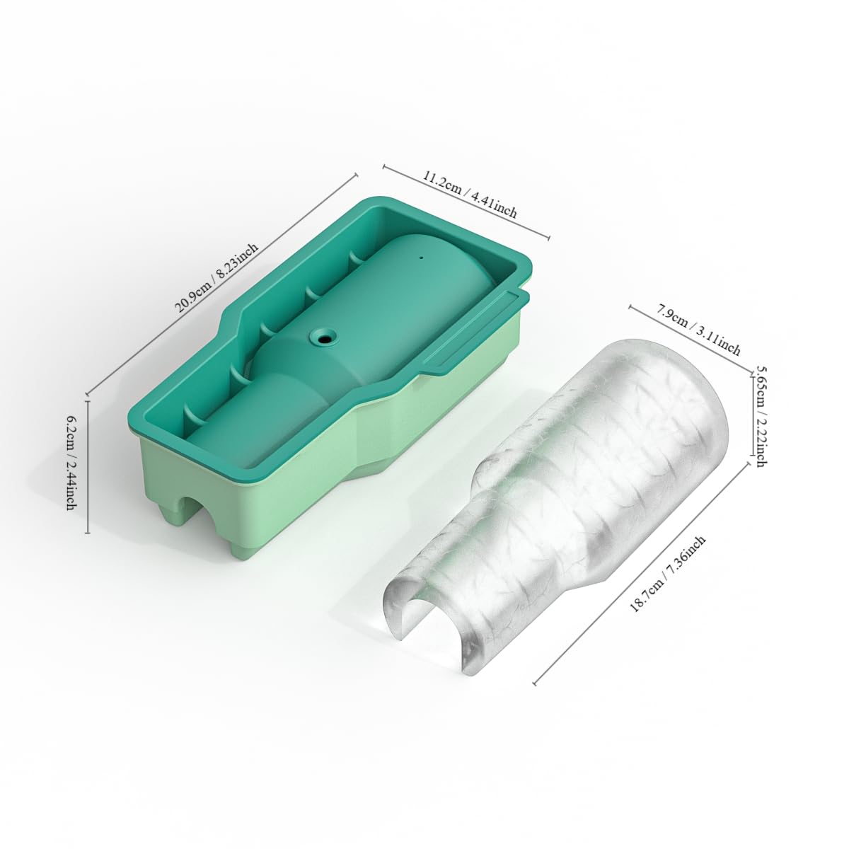 Color Land Bac à Glaçons En Silicone Pour Tasse Stanley 1,2 L